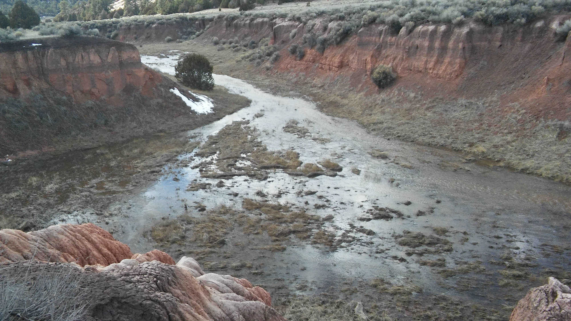 Winter Melt at That's Western Line Camp