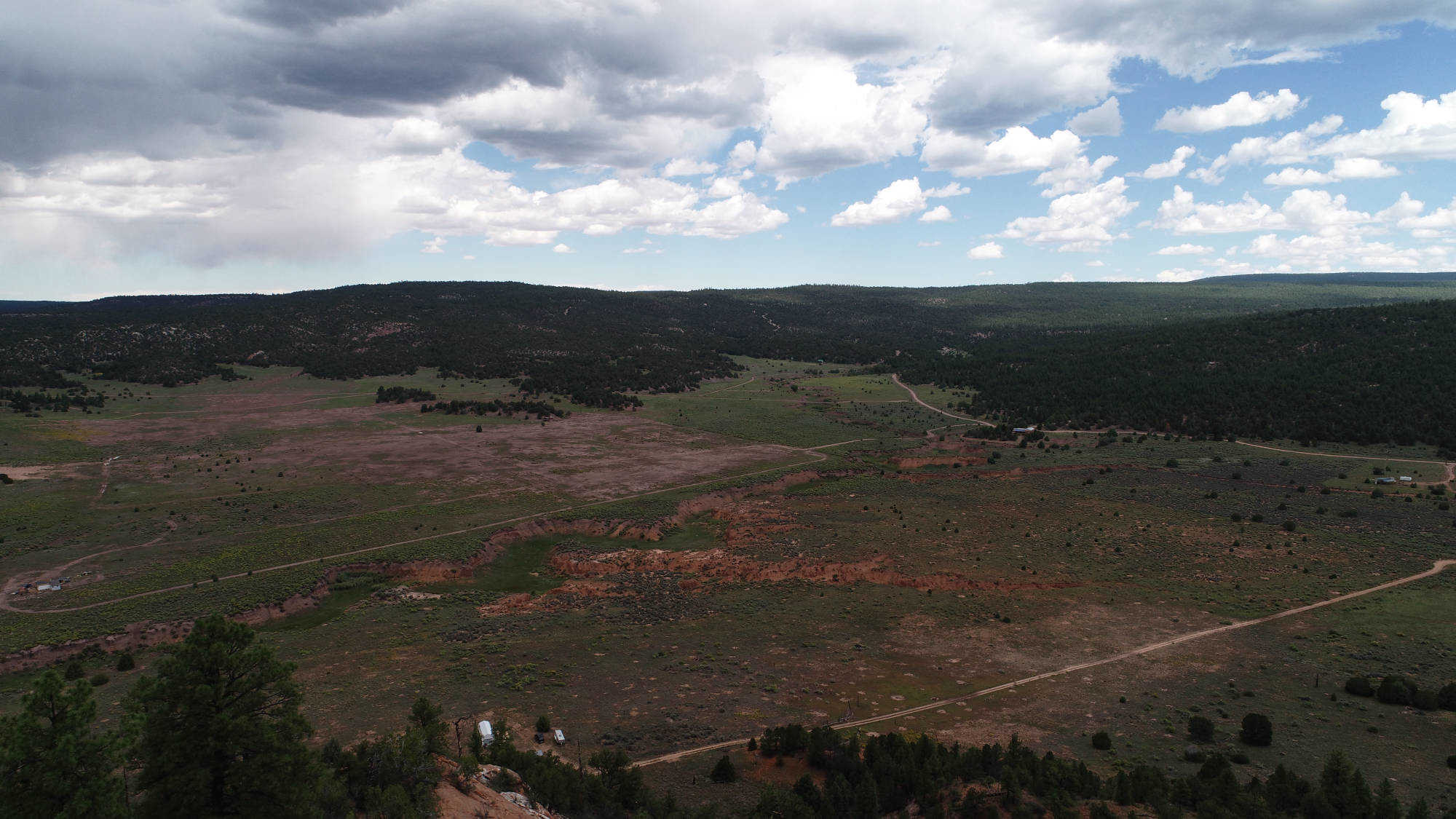 Another Aerial View at That's Western Line Camp