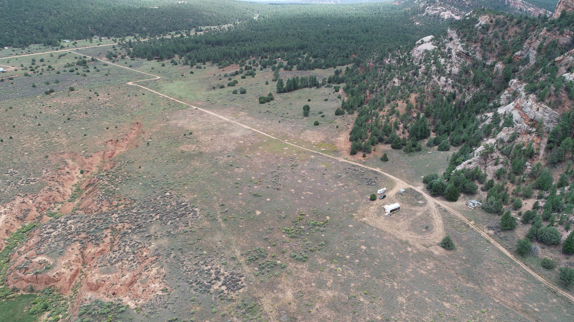 Aerial View at That's Western Line Camp